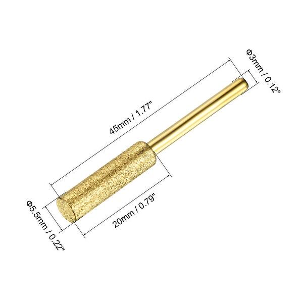 7/32" Diamond Chainsaw Sharpener Sharpening Stone Titanium Plating